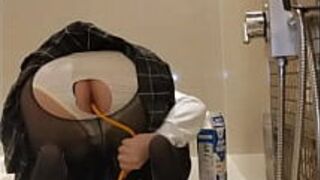 Просьба к молочной клизме! - порно видео