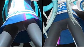 Юбки с леггинсами очень недооценены - порно видео