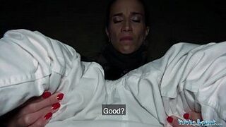 Публичный агент, ночной секс на улице на станции - порно видео